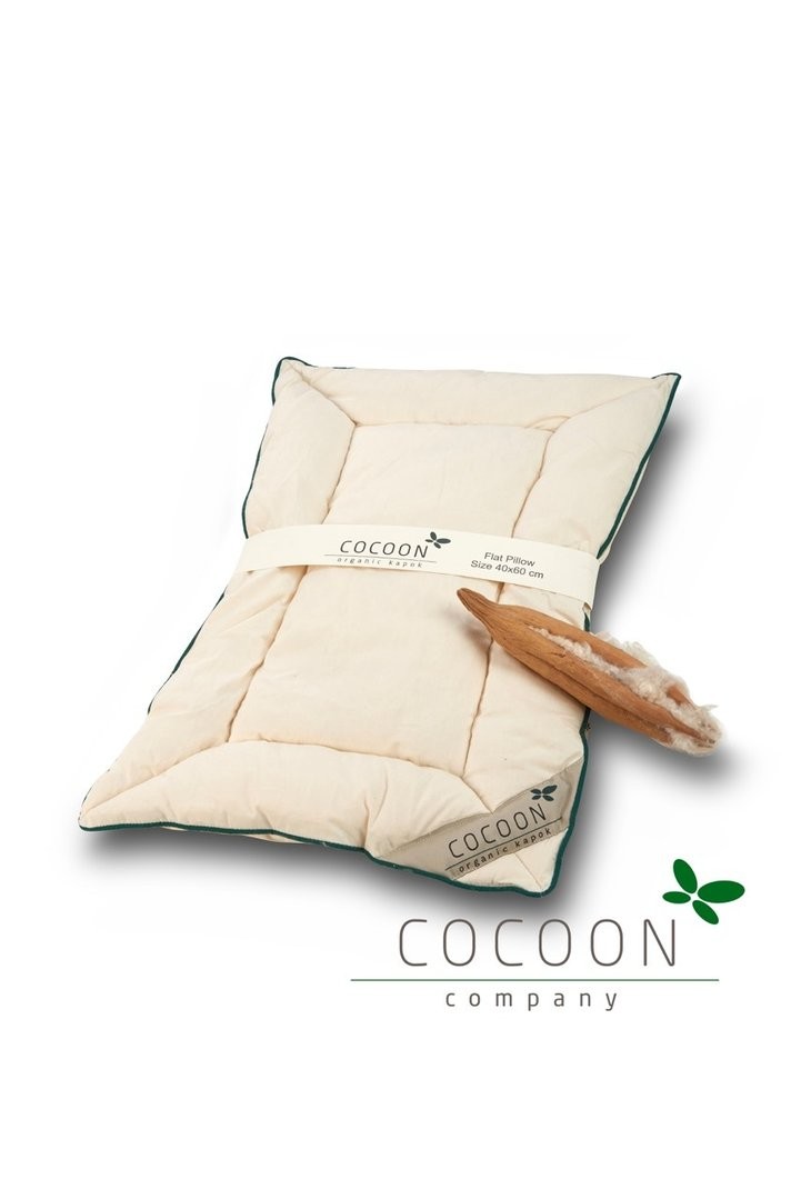 Kapok Kissen 40 x 60 cm - flach - von COCOON