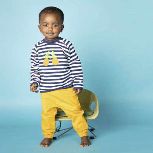 Baby Sweater ETU Navy Stripes - von sense organic